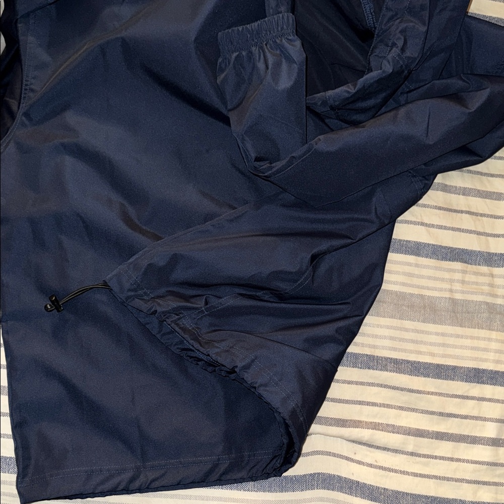 Champion Dark Blue Hooded Windbreaker Jacket NWOT - Picture 5 of 7